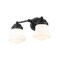 Z-Lite Vaughn 2 Light Vanity, Matte Black & Matte Opal 735-2V-MB - alternate 1